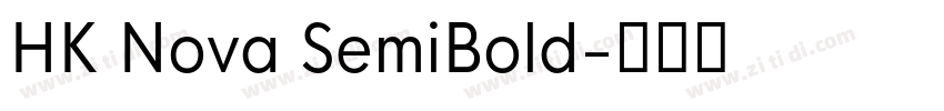 HK Nova SemiBold字体转换